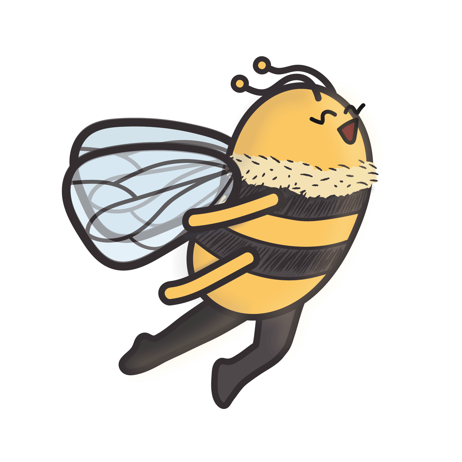 Flying bee image Tri Tri made